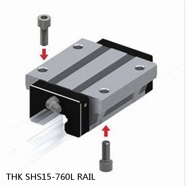 SHS15-760L RAIL THK Linear Bearing,Linear Motion Guides,Global Standard Caged Ball LM Guide (SHS),Standard Rail (SHS)
