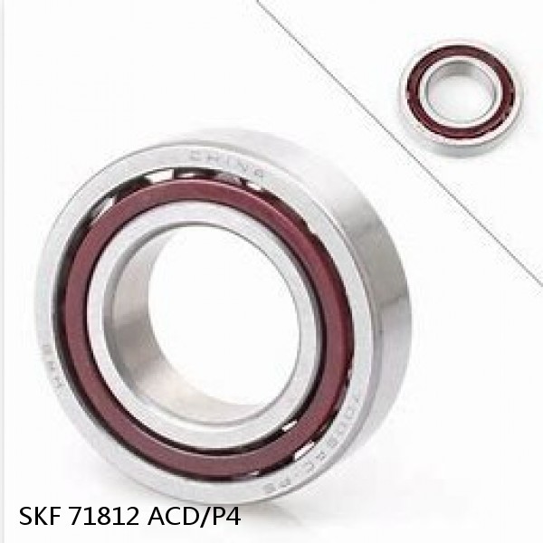 71812 ACD/P4 SKF High Speed Angular Contact Ball Bearings #1 small image